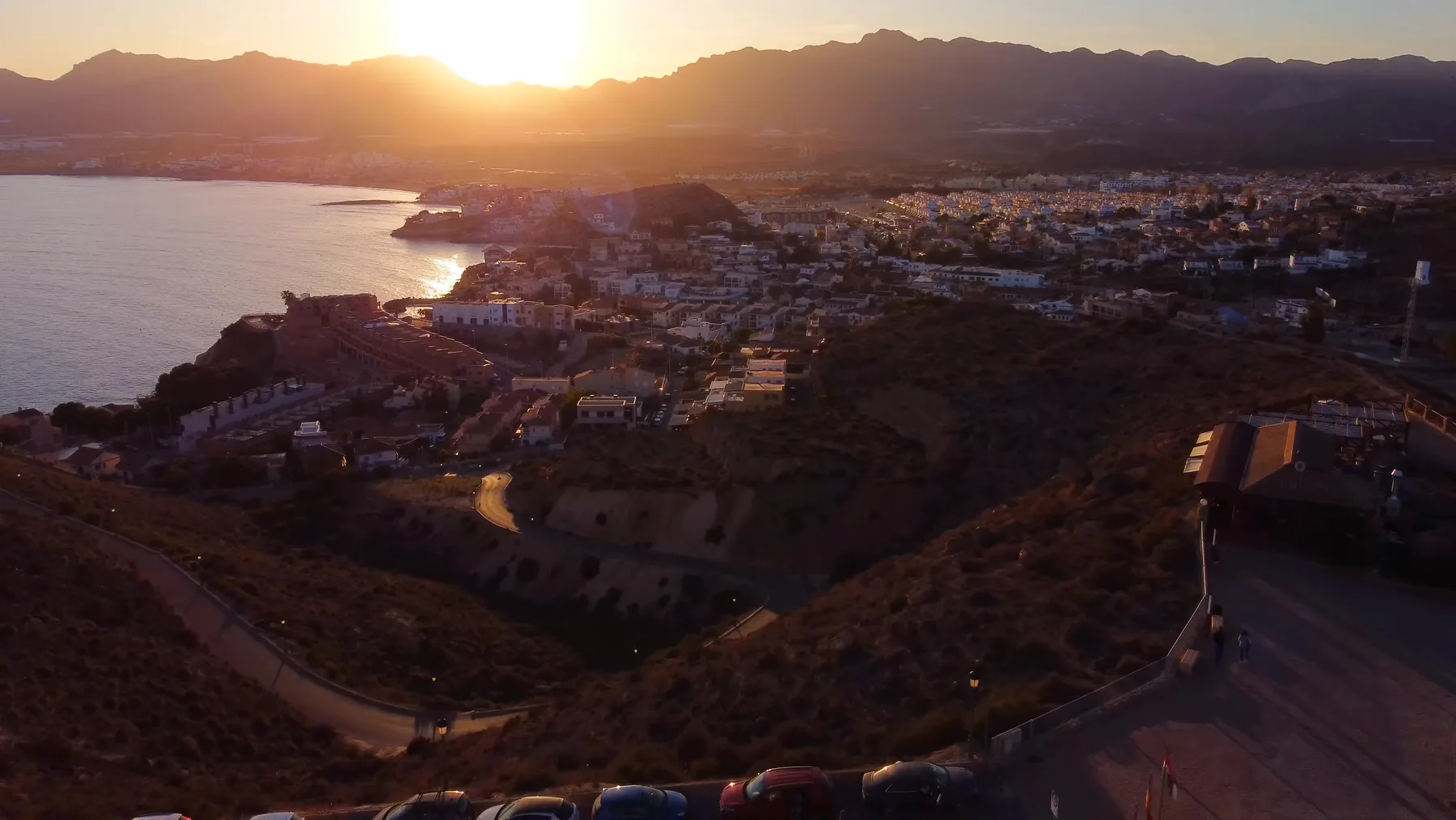 Atardecer sobre San Juan de los Terreros