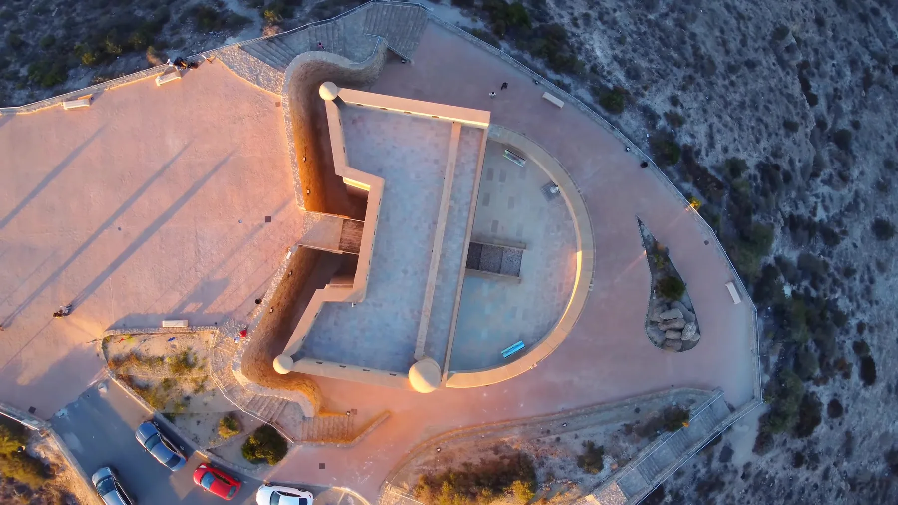 Castillo de San Juan de los Terreros visto desde el aire