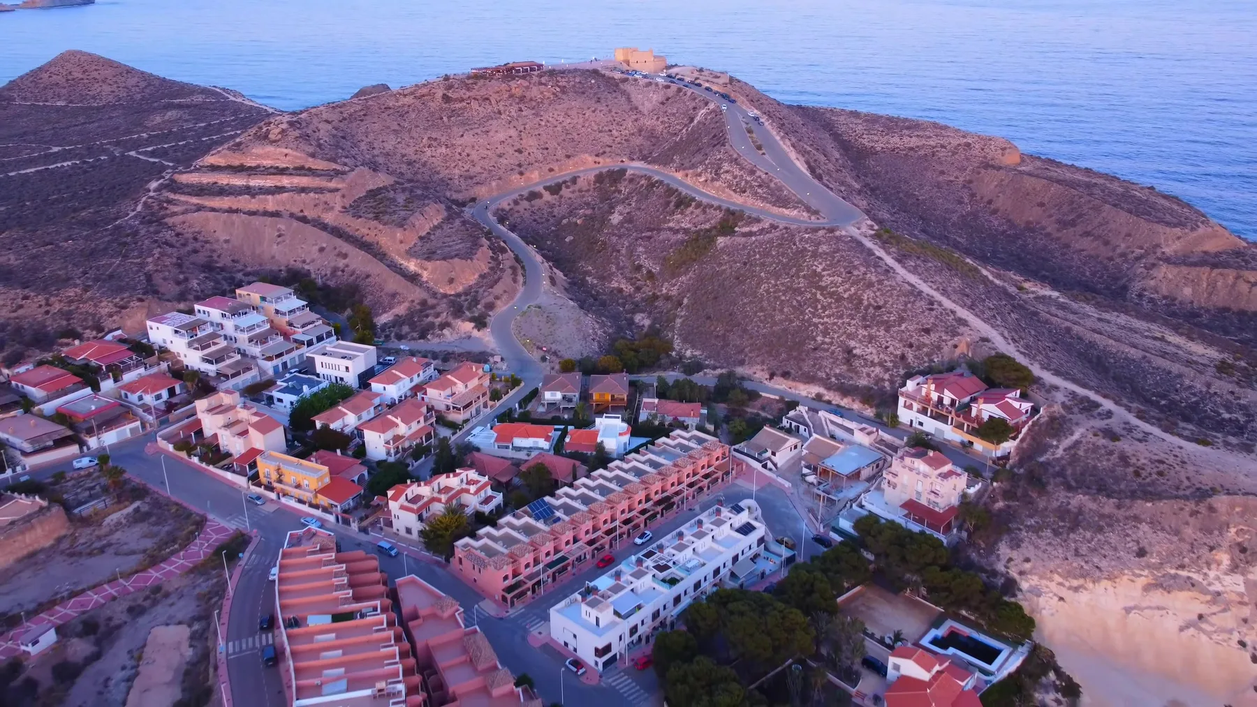 San Juan de los Terreros y su costa, desde el aire